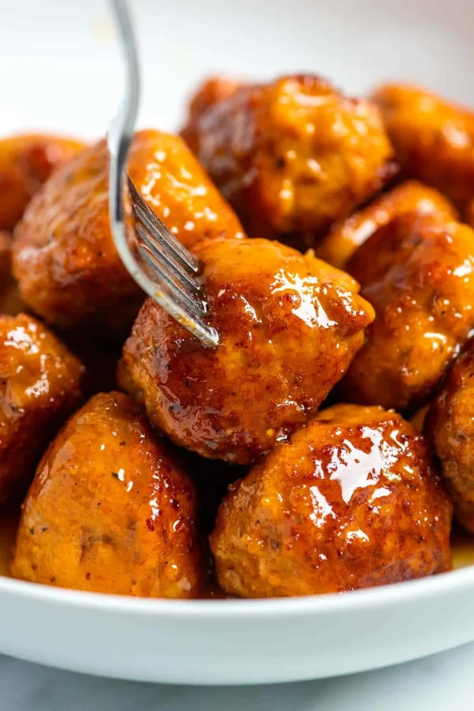 Spicy Honey-Lemon Chicken Meatballs