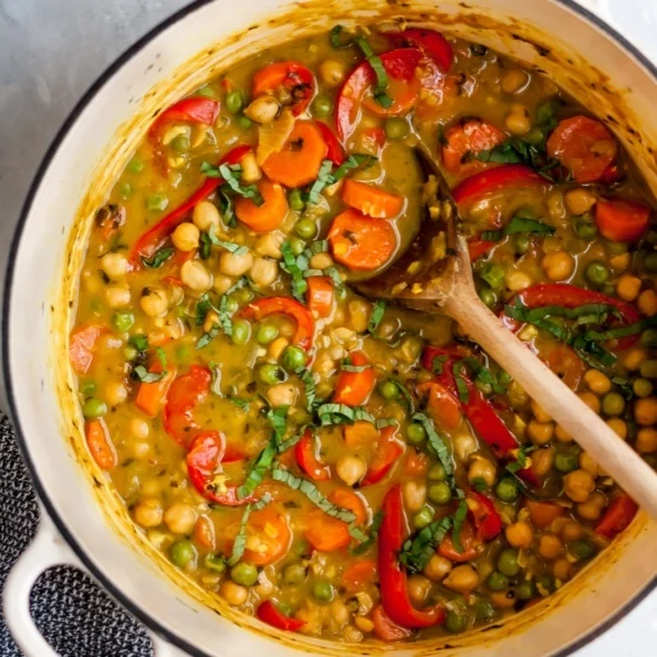 Thai lemongrass chickpea stew