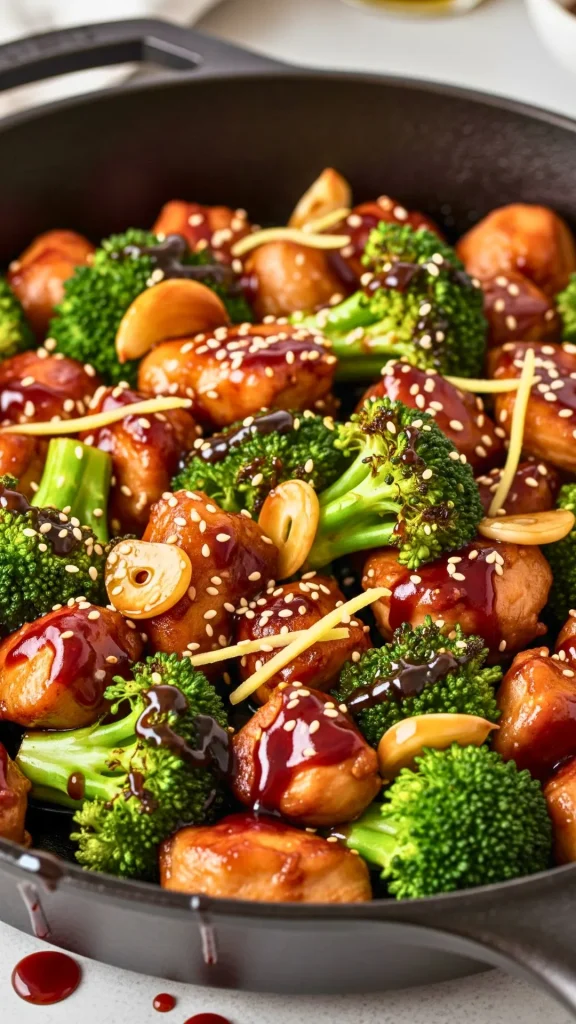 WW Teriyaki Chicken and Broccoli Stir Fry (Low Point, High Protein Dinner) 20 Thicken the sauce with a slurry