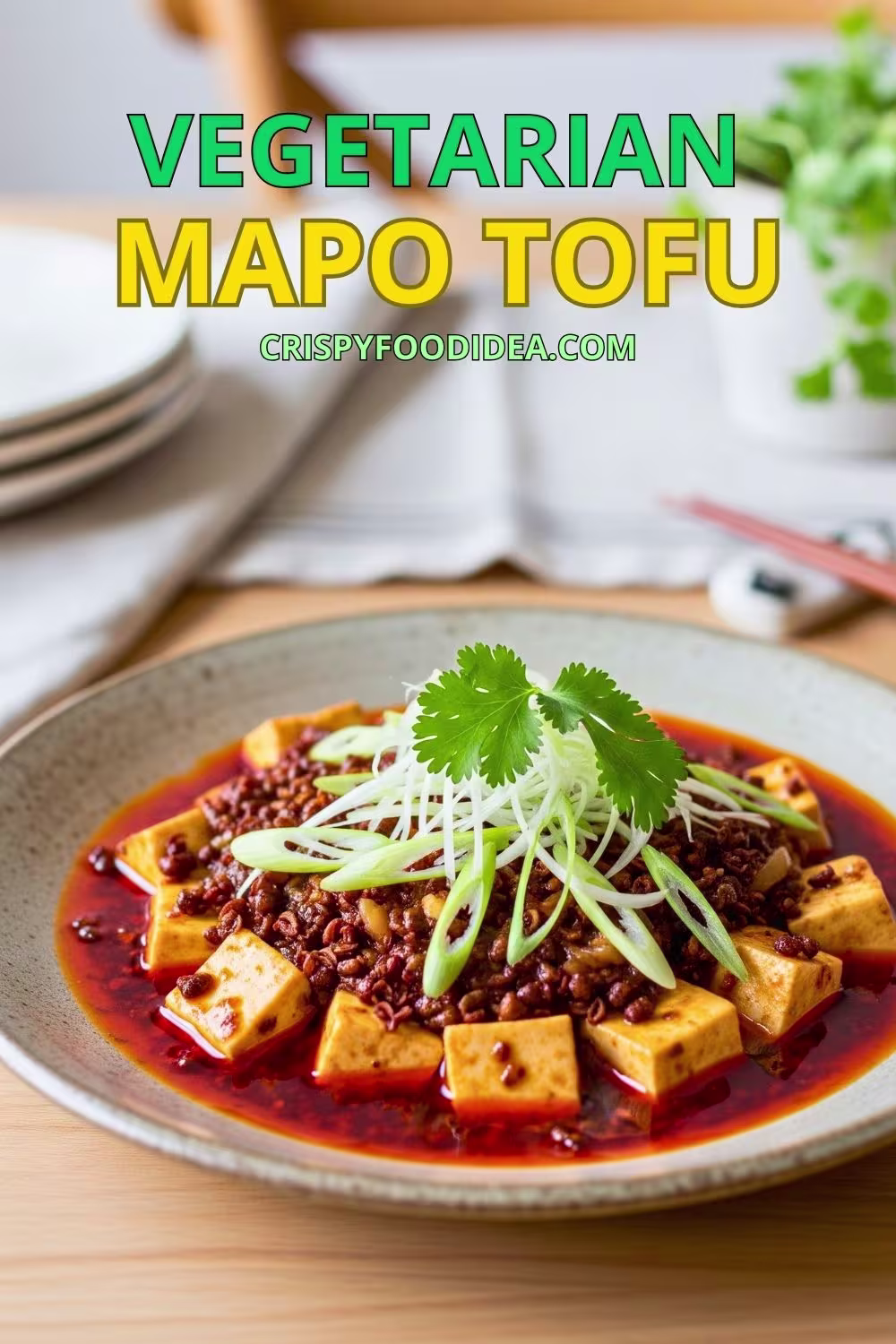 Vegetarian Mapo Tofu