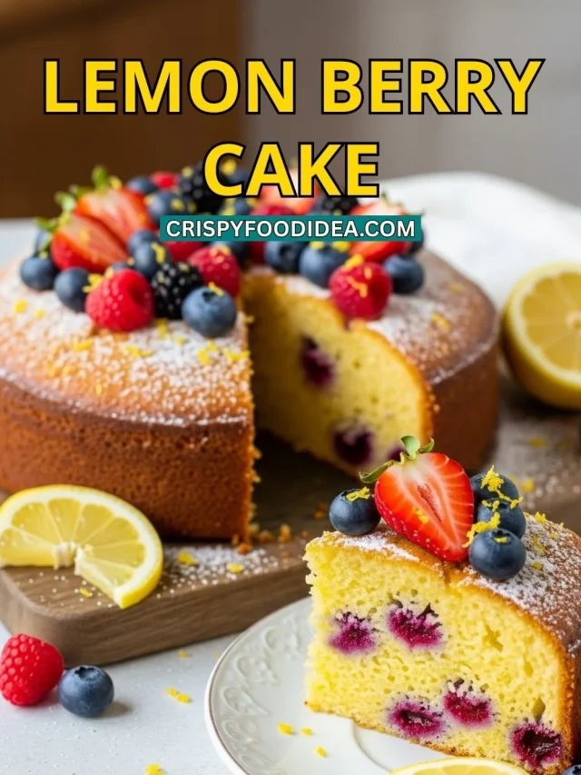 Quick & Easy Lemon Berry Cake Recipe | Summer Dessert in 50 Minutes