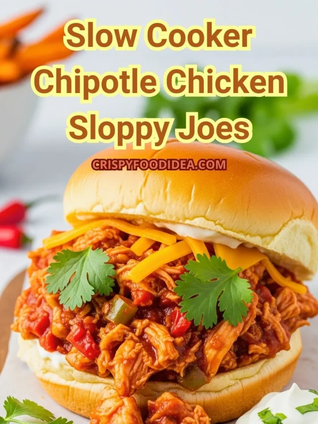 Slow Cooker Chipotle Chicken Sloppy Joes Recipe