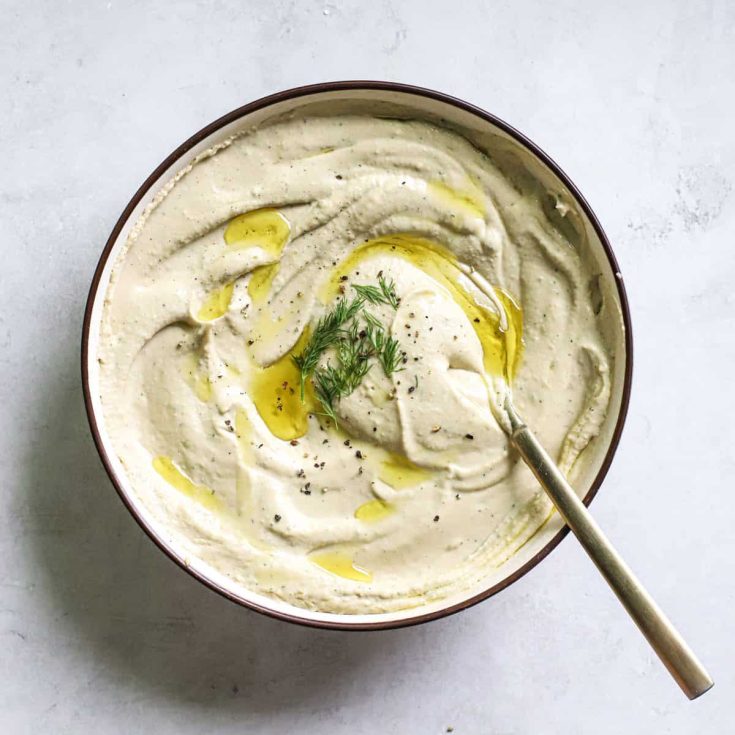 Image for Easy Lemon Dill Hummus (Silky Smooth!)