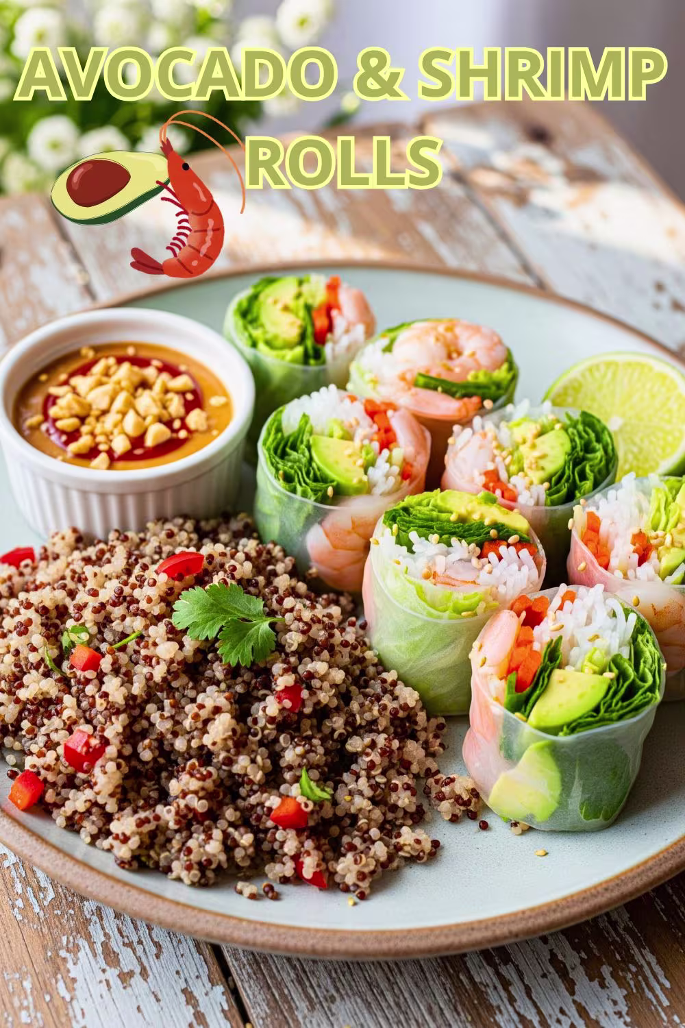 Avocado and Shrimp Rolls