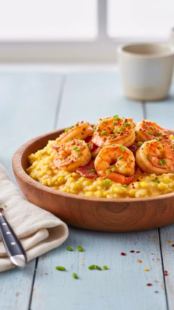 Gluten free dairy free shrimp and grits