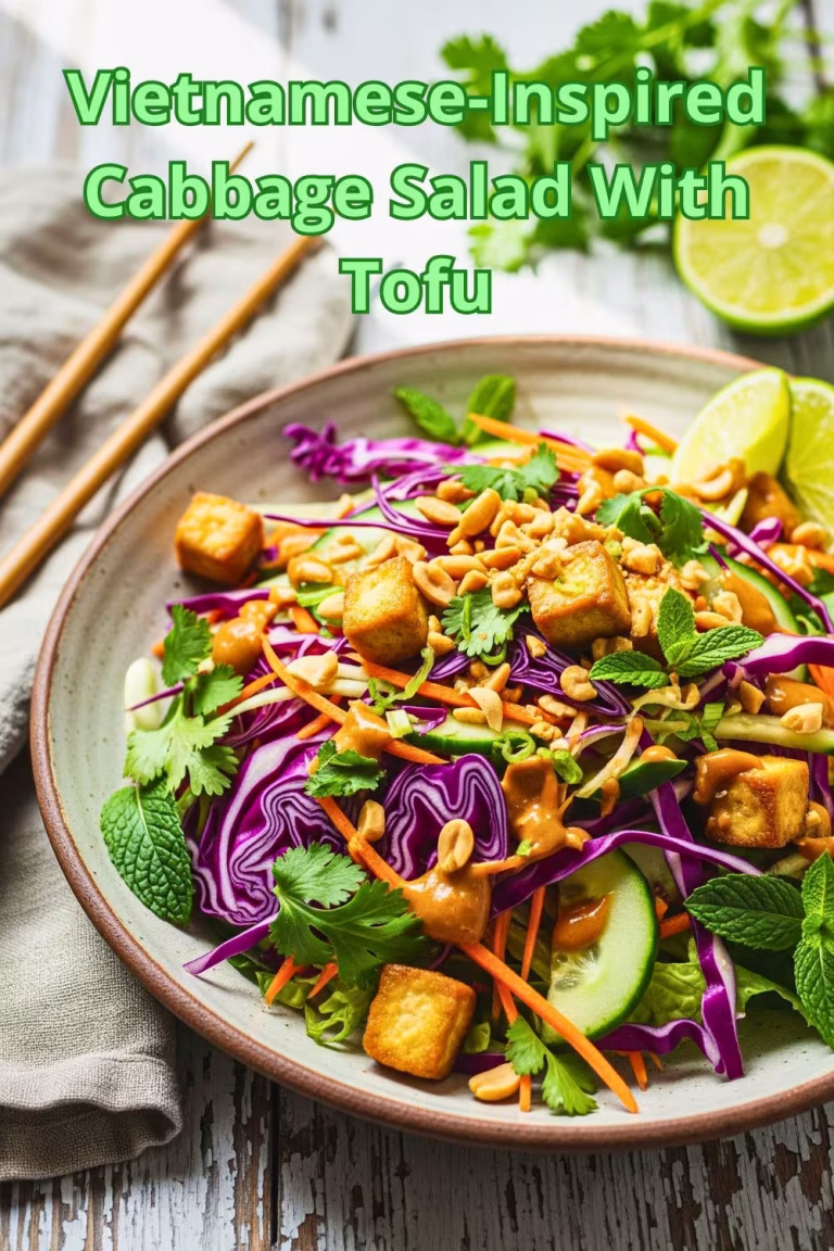 Vietnamese Cabbage Salad With Tofu