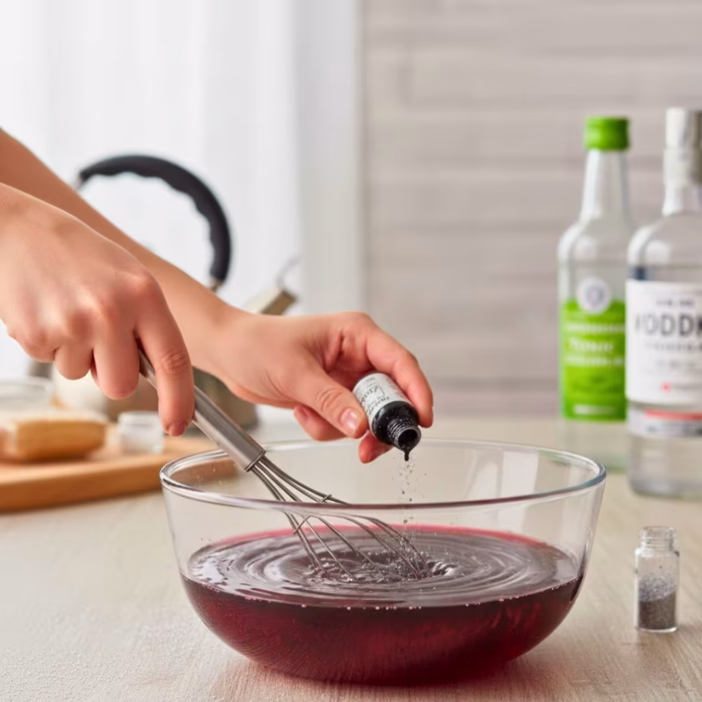 15 Halloween Jello Shot Recipes That’ll Spook Your Party (Fun, Easy & Boozy!) 41 Small bowls with food coloring and edible glitter for jello shots