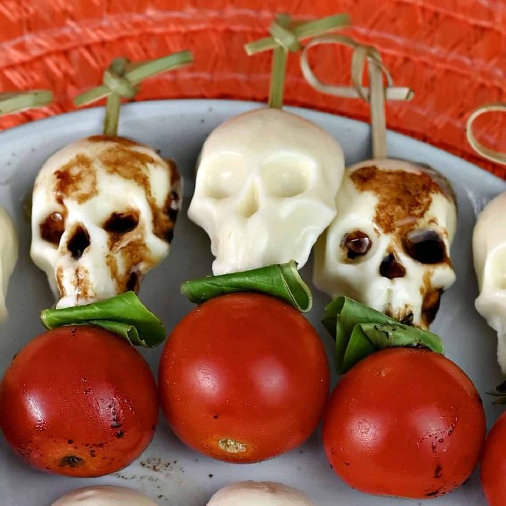 Image for Halloween Caprese Salad Skewers