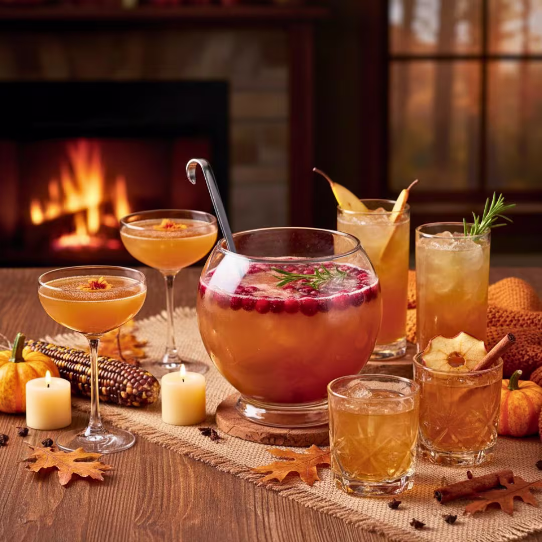 21 Thanksgiving Cocktails | Festive Fall Drinks to Impress Your Guests 55 Cocktail Glassware Set