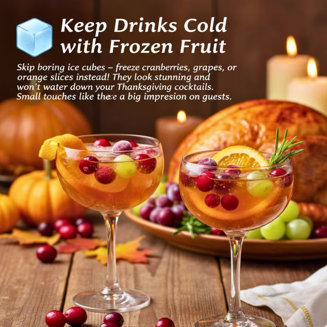 21 Thanksgiving Cocktails | Festive Fall Drinks to Impress Your Guests 57 Cocktail Ice Tip