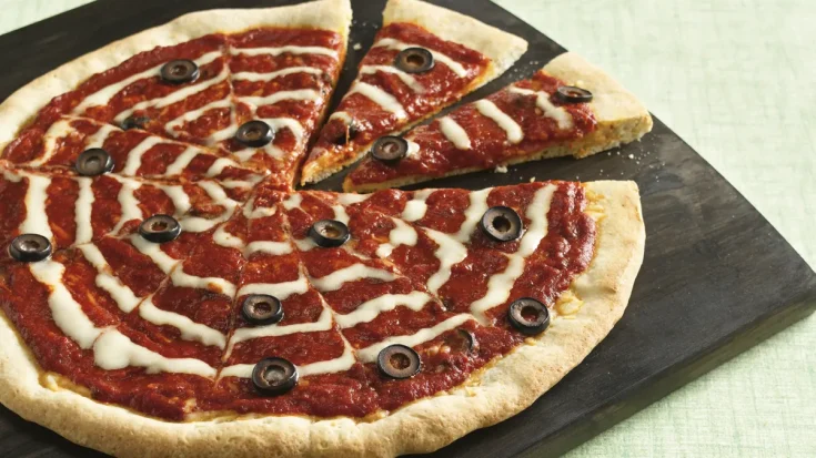 Image for Spooky Spiderweb Pizza