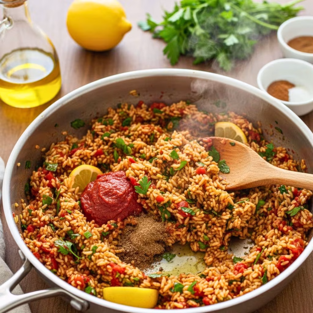 Authentic Onion Dolma Recipe: Delicious Middle Eastern Stuffed Onions 12 Herbed rice filling with parsley and tomato paste for stuffed onions