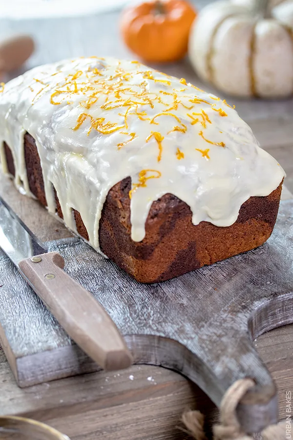 Orange & Spiced Pumpkin Marble Loaf