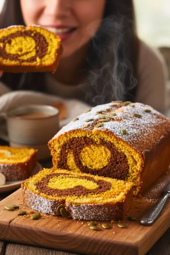 Pumpkin Marble Loaf Recipe