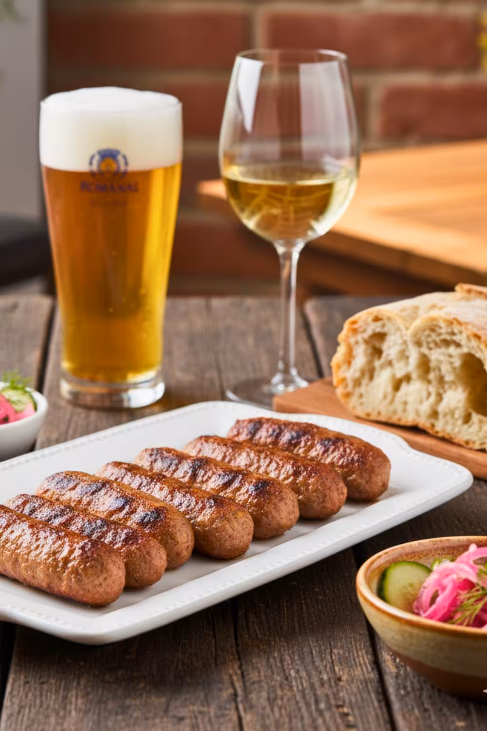 Romanian mici grilled sausages