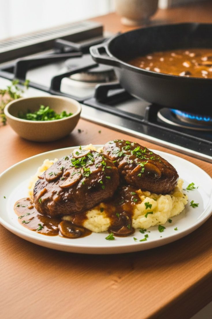 Salisbury Steak Recipe With Mushroom Sauce
