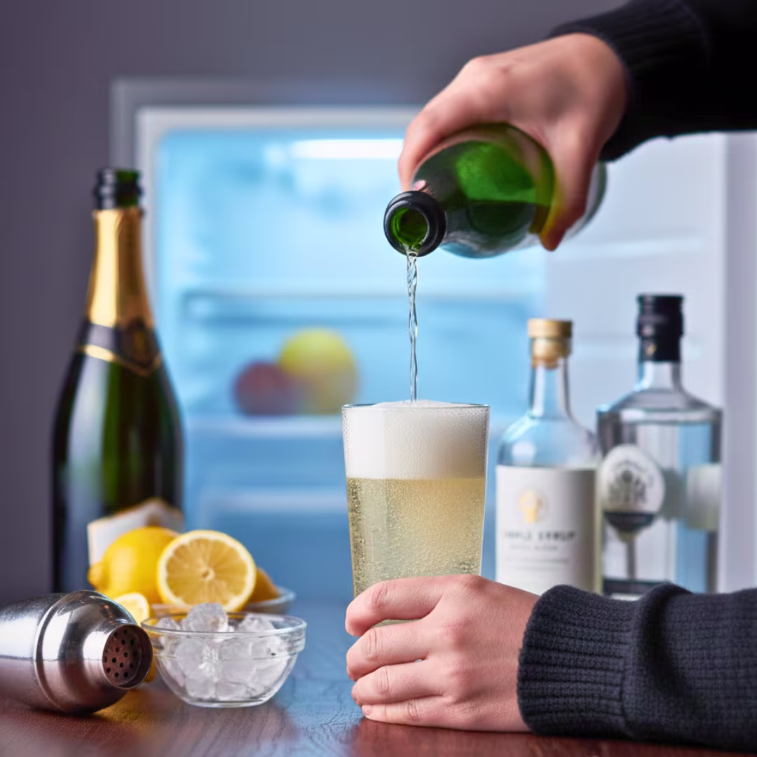 Topping French 75 Recipe with champagne