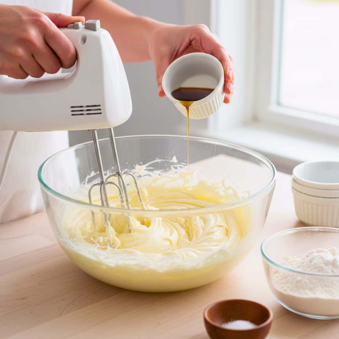 Soft cream cheese rugelach dough in a bowl ready to chill