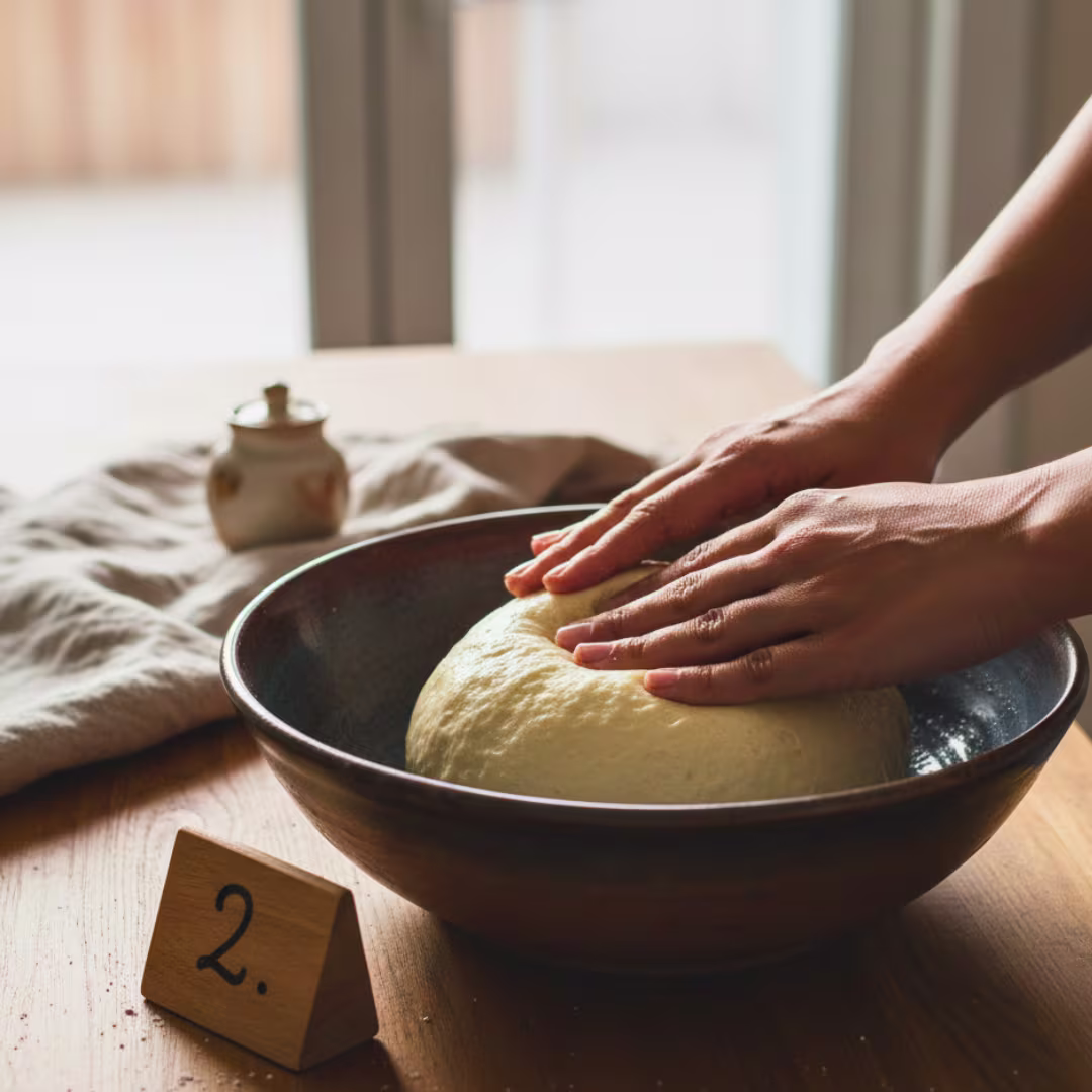 Resting arepas dough for hydration