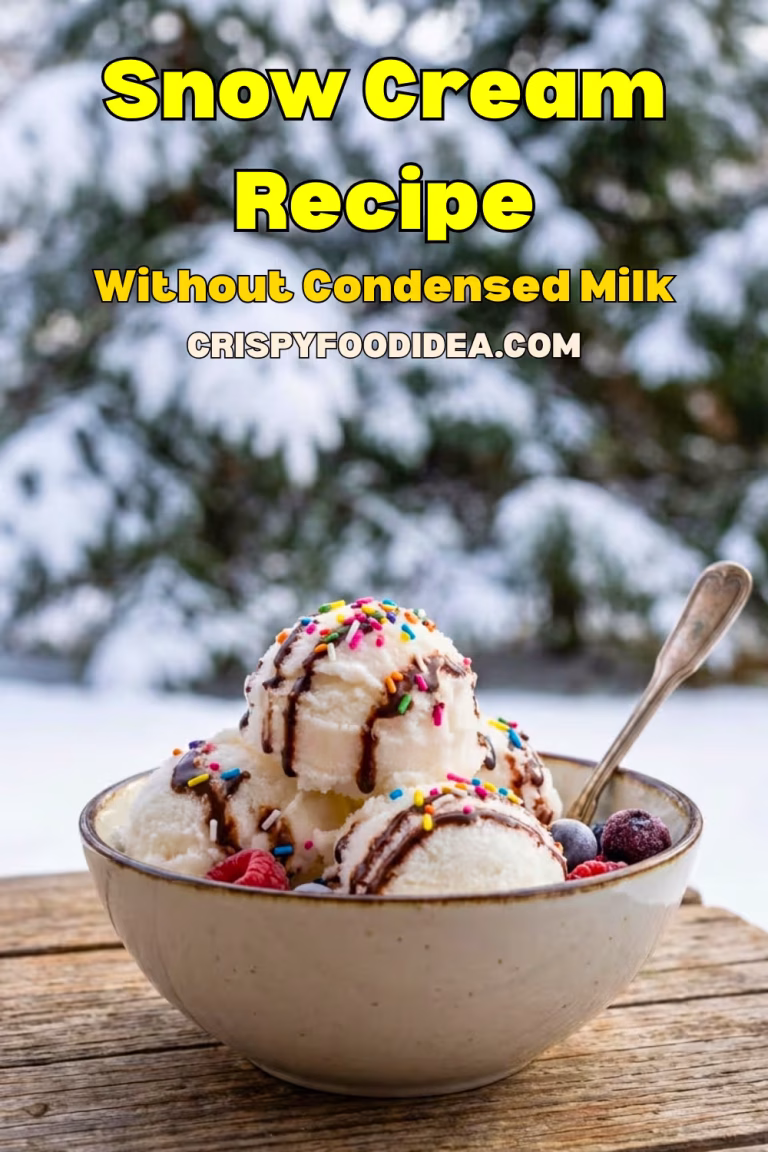 Snow Cream Recipe Without Condensed Milk