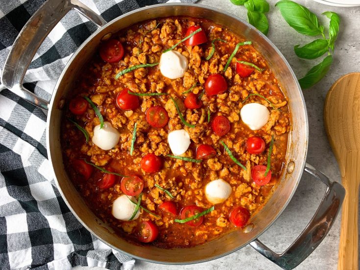 Image for Ground Chicken Tomato Basil Skillet