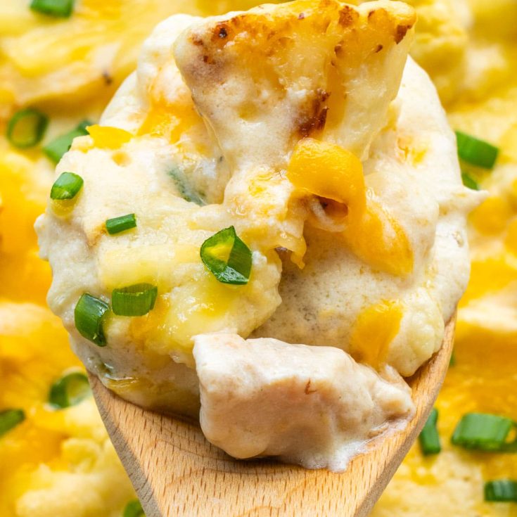 Image for Cheesy Chicken and Cauliflower Casserole (So creamy!)