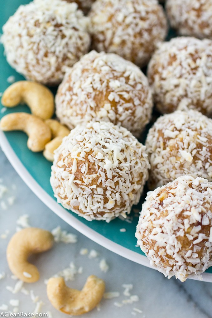 Image for Coconut Cashew “Amazeballs” Energy Bites (Gluten Free, Paleo, and Vegan)