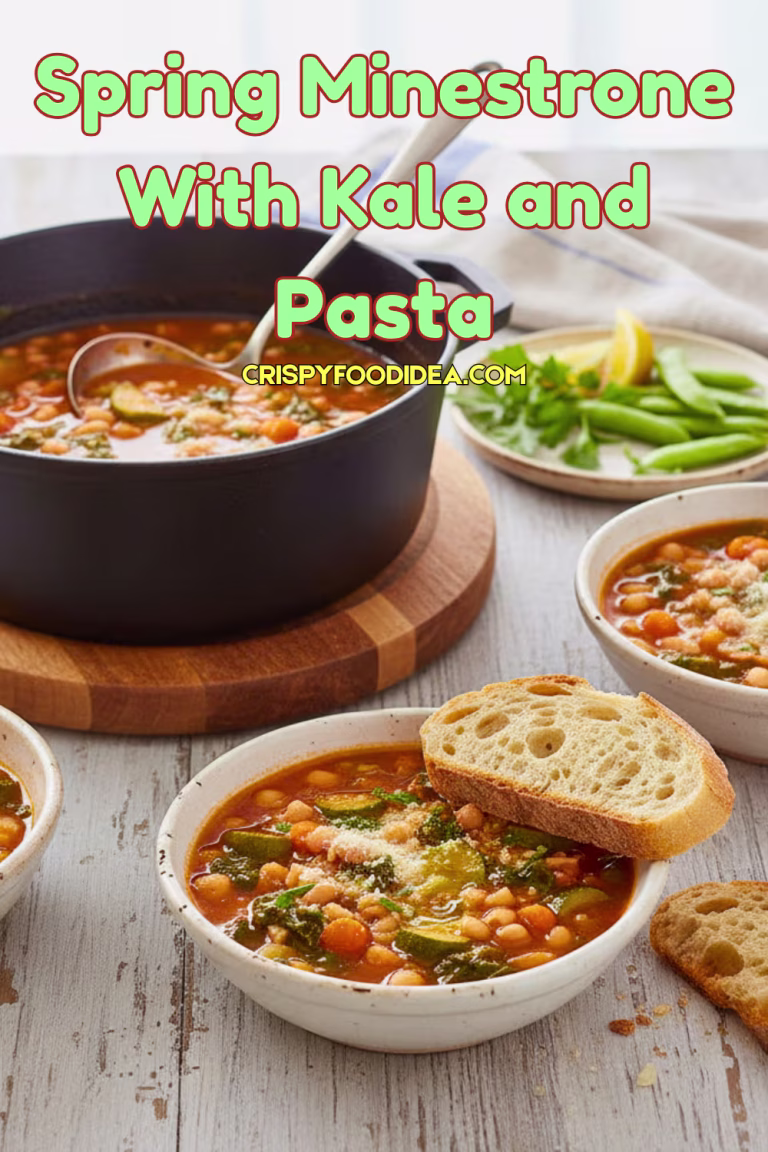 Spring Minestrone With Kale and Pasta
