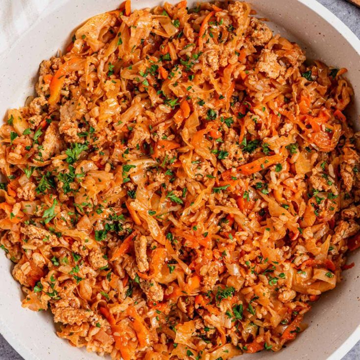 Image for Ground Chicken Cabbage Noodle Bowl