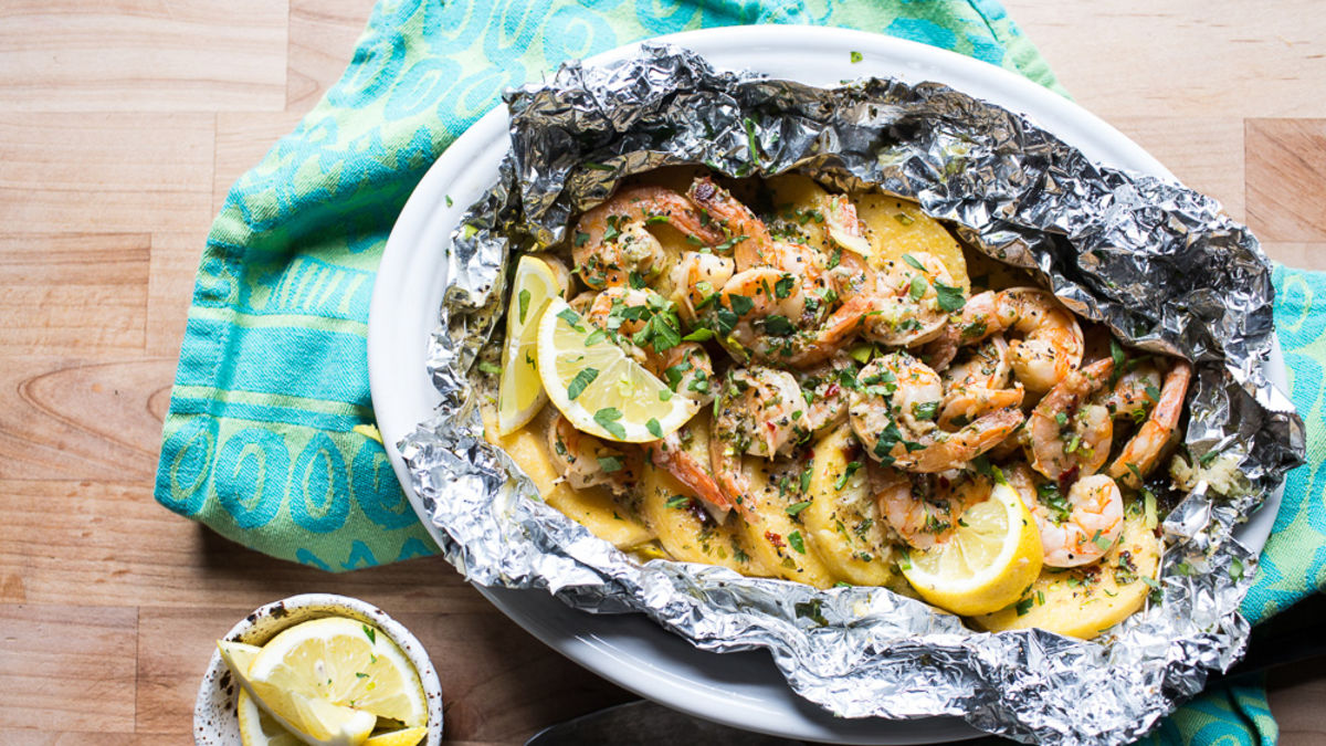 Image for Garlic Butter and Shrimp Foil Packs