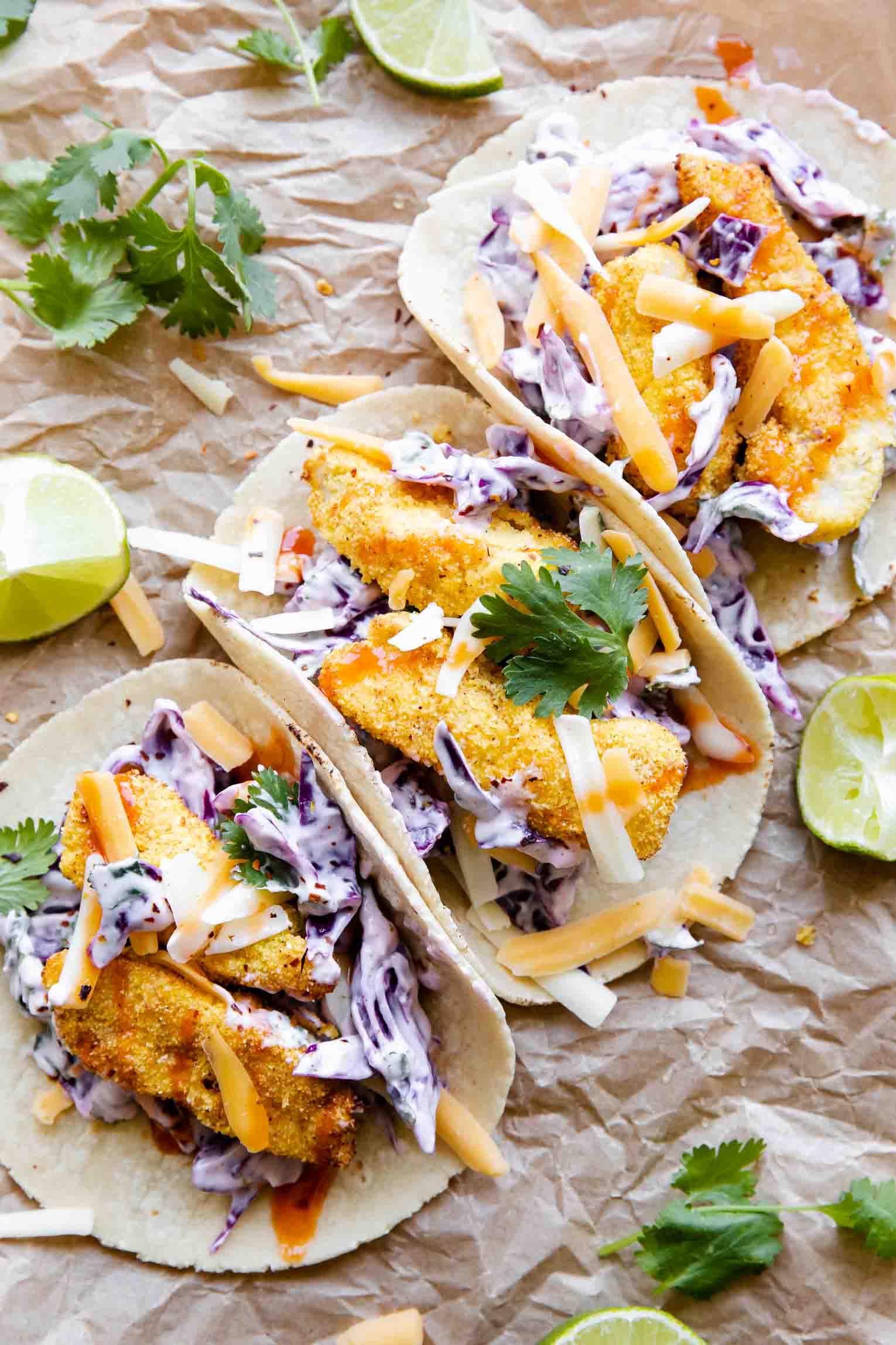 Air Fryer Fish Tacos (Light) (≈190 Calories)