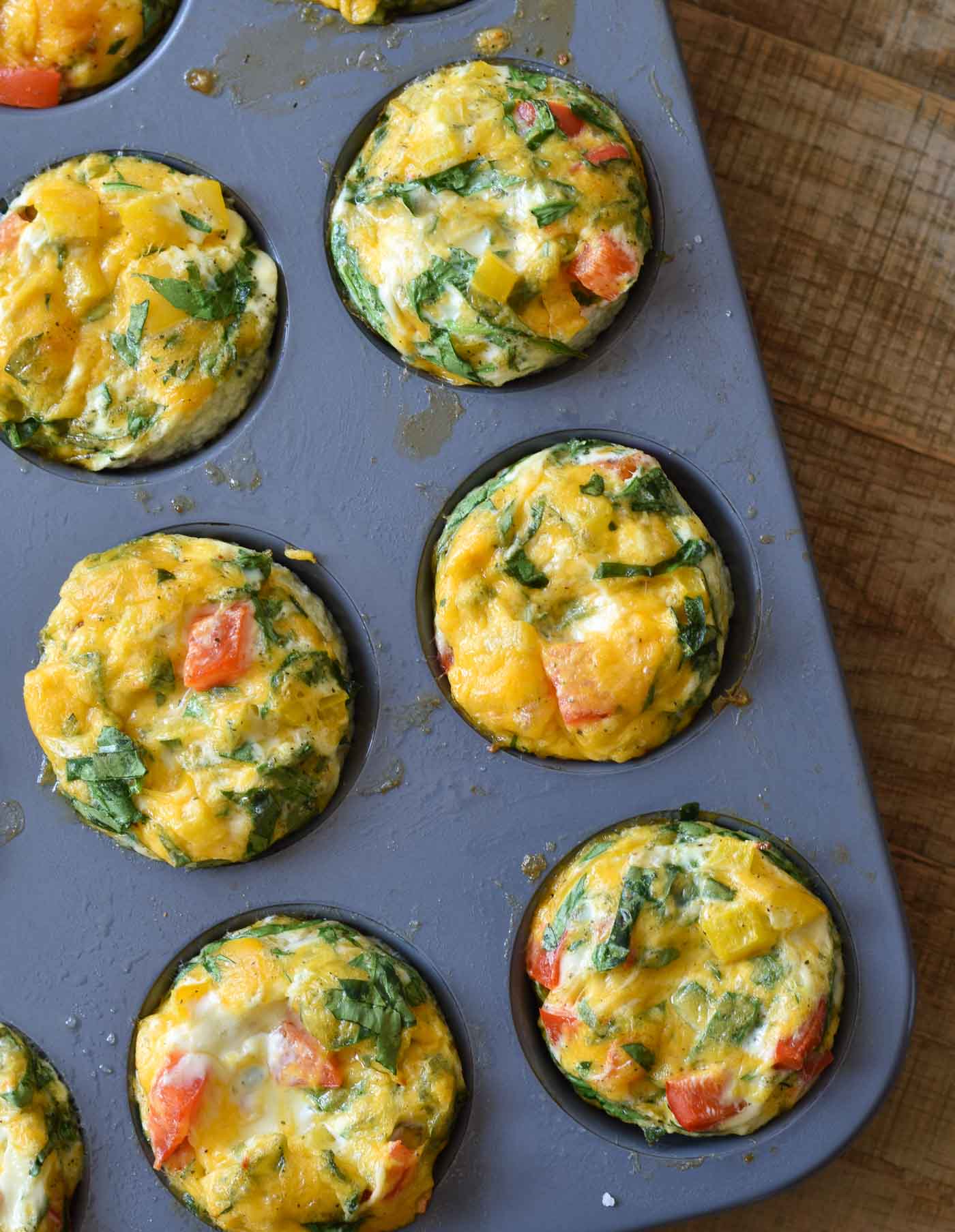 Egg White Veggie Muffins