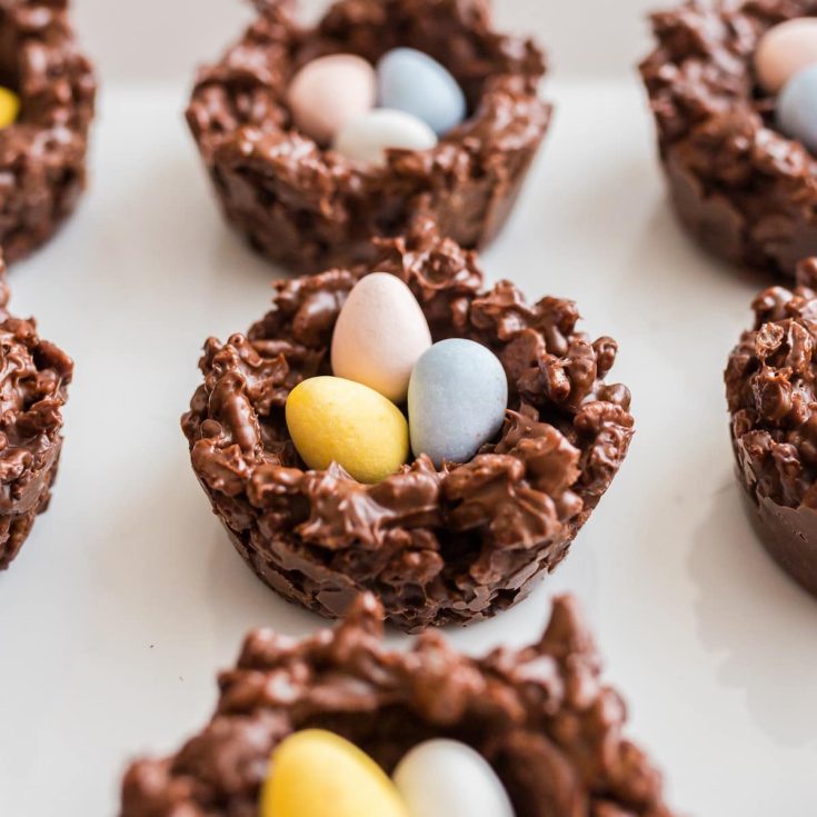 Image for No Bake Chocolate Easter Nests Cookies