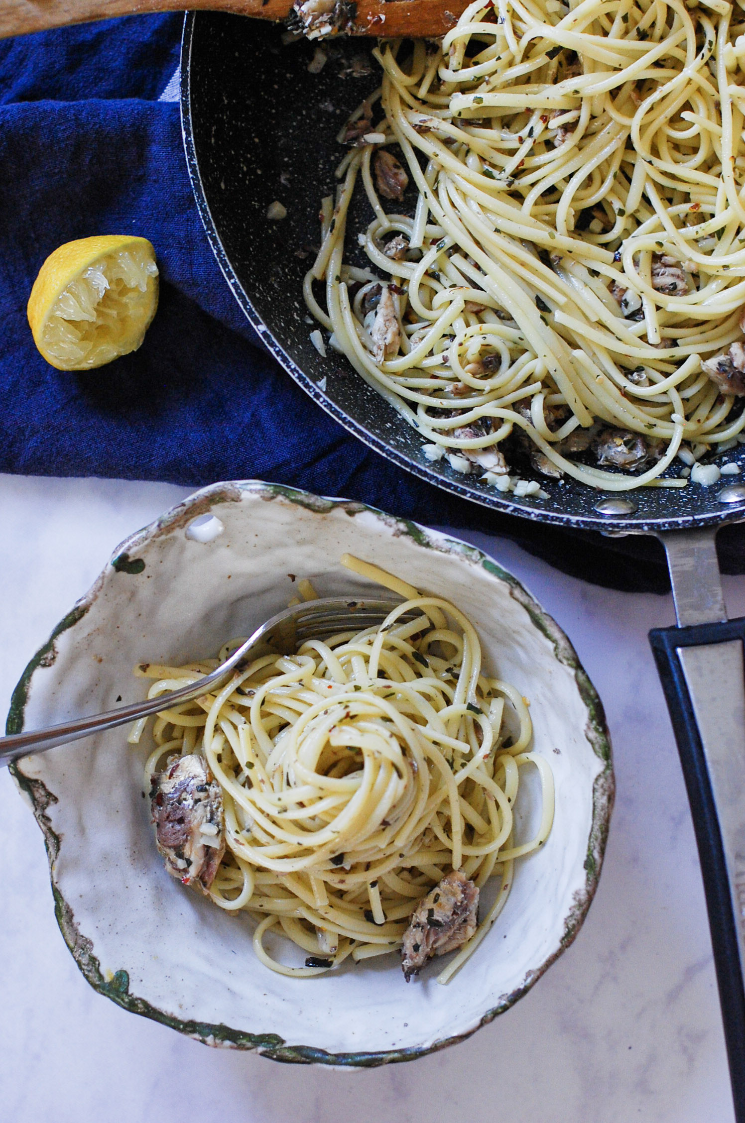 Image for Sardine, Lemon and Chilli Linguine