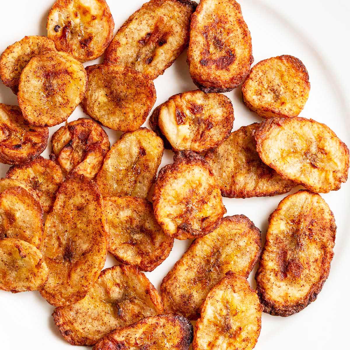 Image for Air Fryer Banana Chips (≈140 Calories)