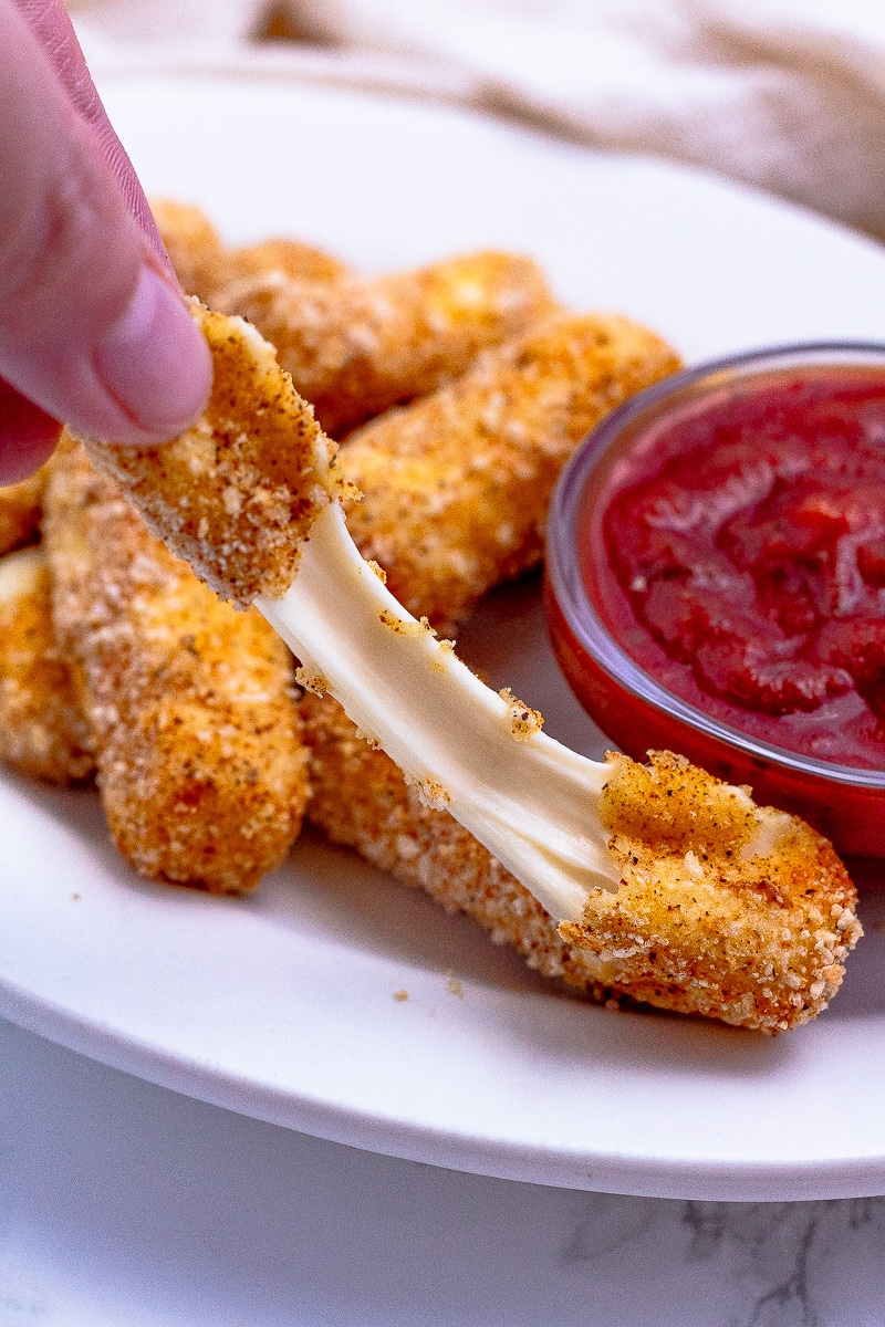 Image for Air Fryer Mozzarella Sticks (Light) (≈190 Calories)