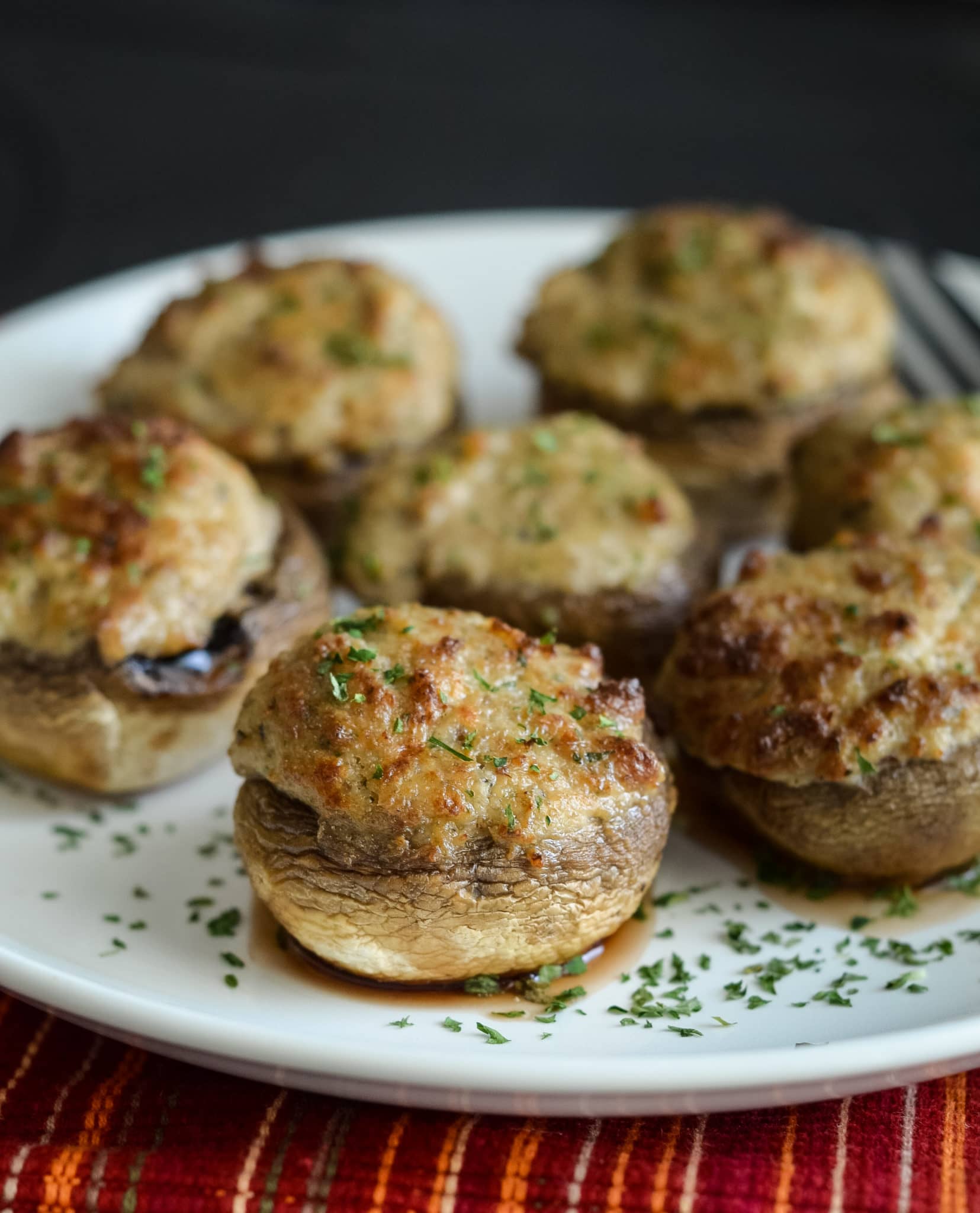 Image for Air Fryer Stuffed Mushrooms (≈130 Calories)