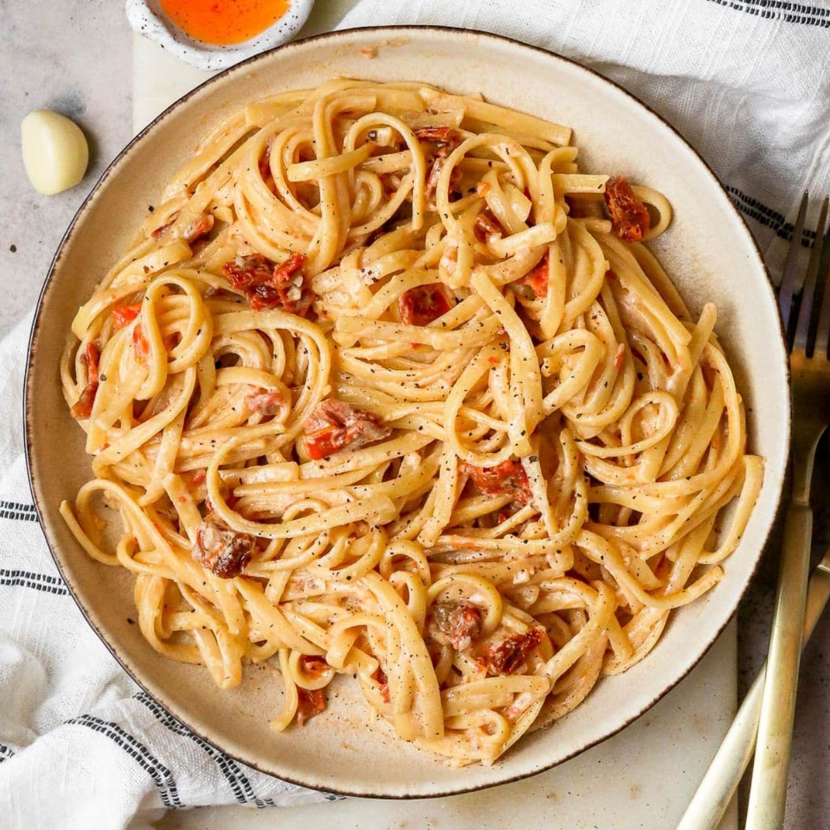 Image for Creamy Tomato Pasta With Vegan Coconut Milk Sauce