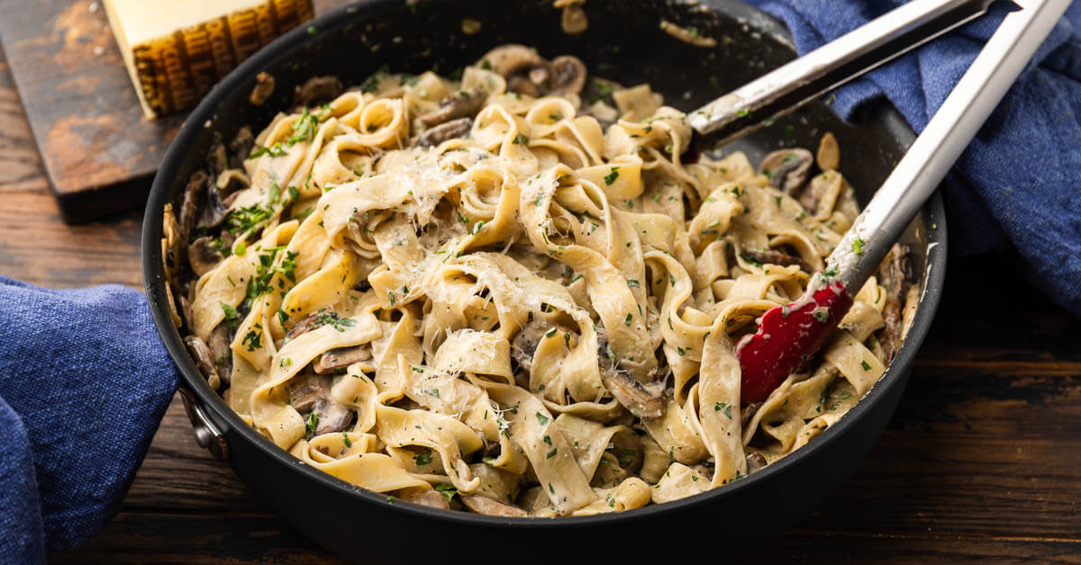 Image for Creamy Garlic Mushroom Pasta