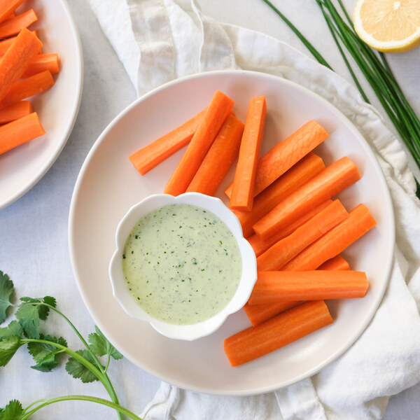 Image for Carrot Sticks with Green Goddess Yogurt Dip