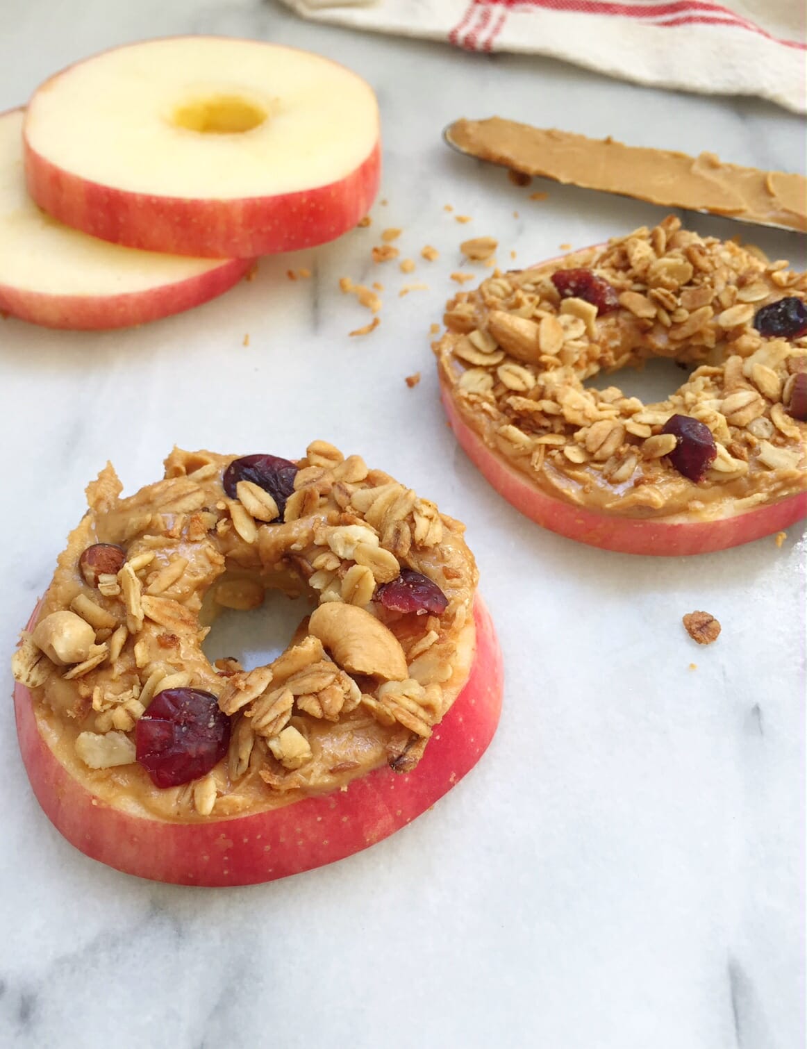 Image for Peanut Butter Granola Apple Stacks