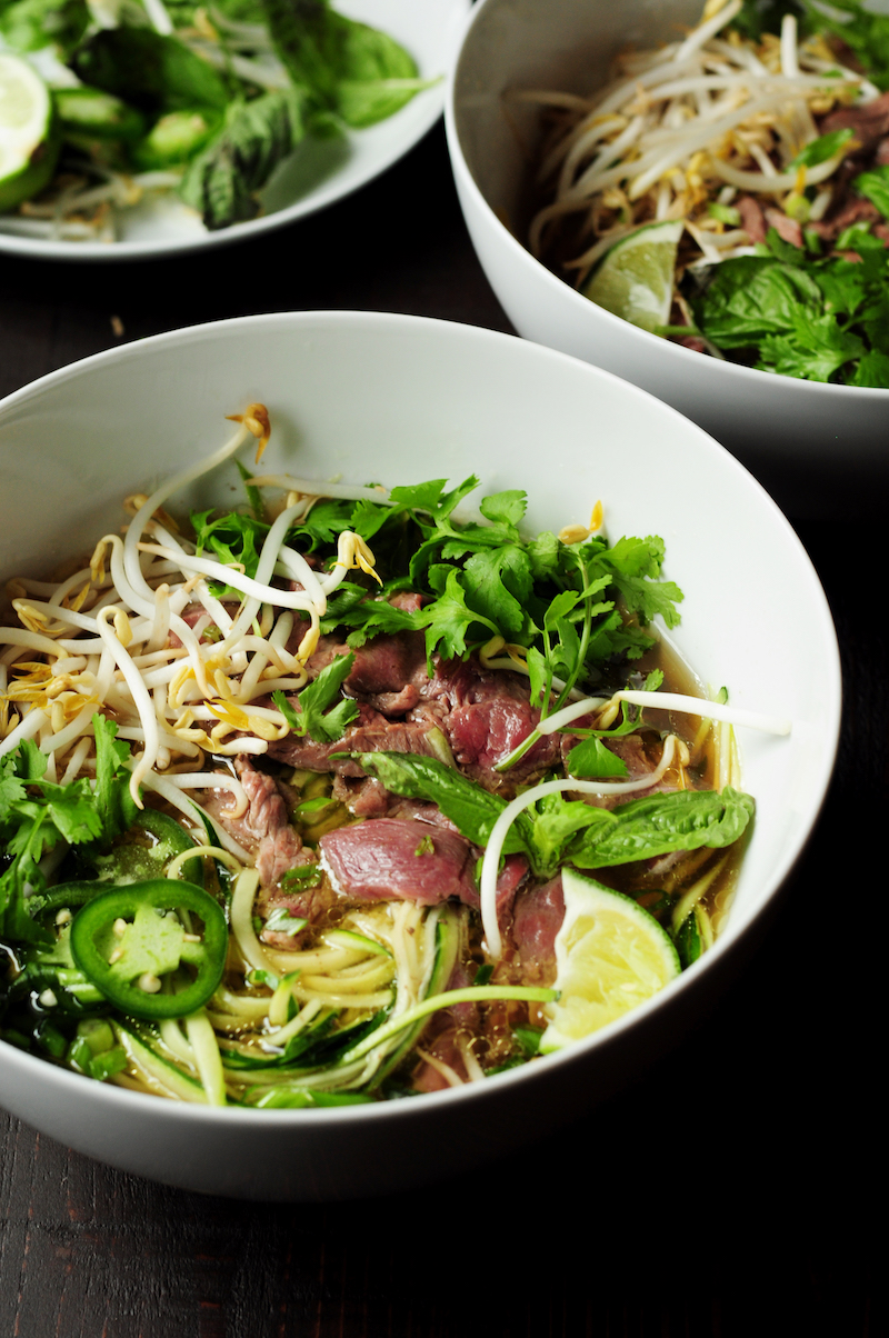 Vietnamese Pho With Zucchini Noodles