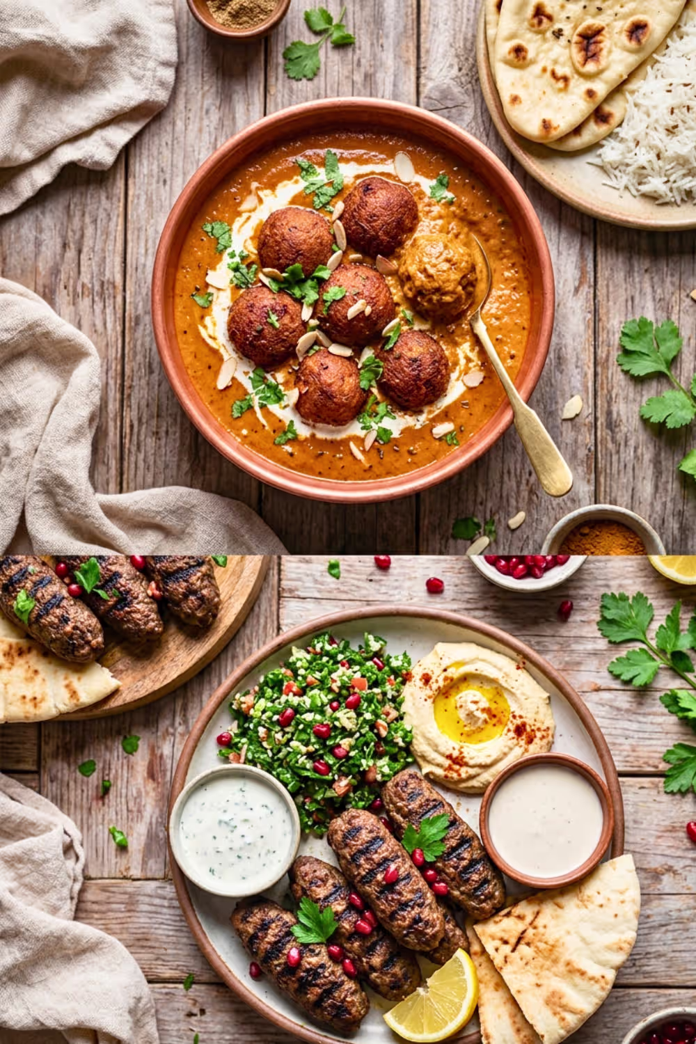 Indian vs Middle Eastern Kofta comparison