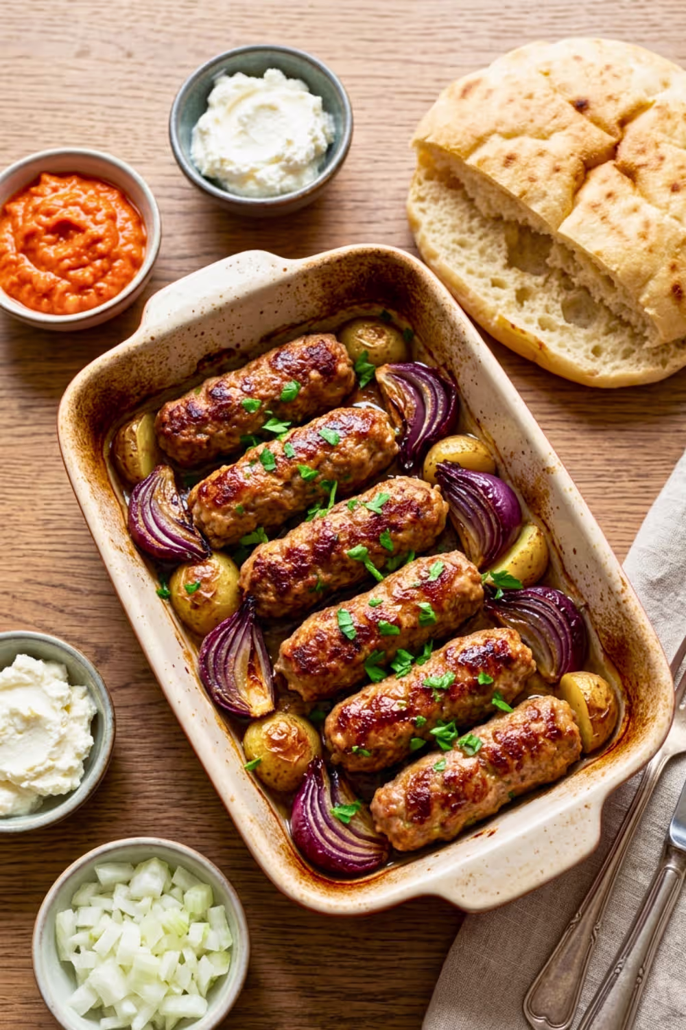 Oven Baked Cevapi