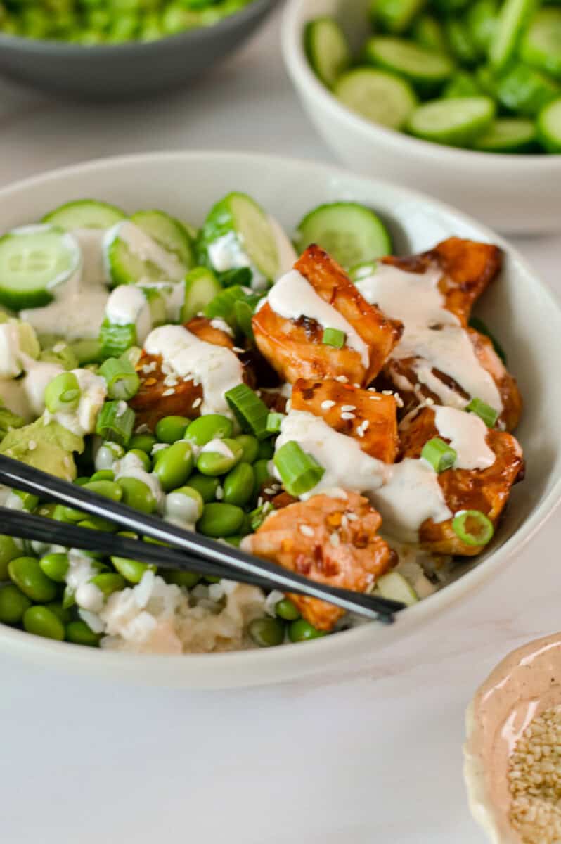 Image for Teriyaki Salmon Rice Bowl