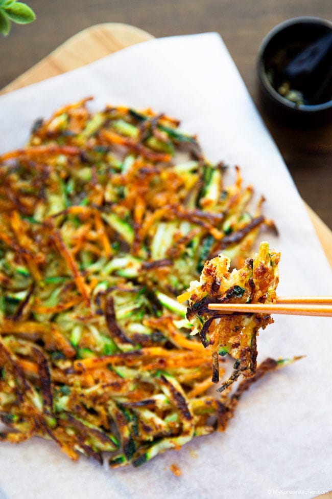 Image for Crispy Korean Zucchini Pancakes (Hobakchae Jeon)