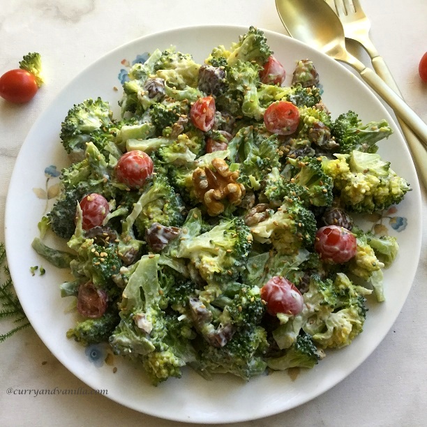 Image for BROCCOLI SALAD with DATES AND WALNUTS