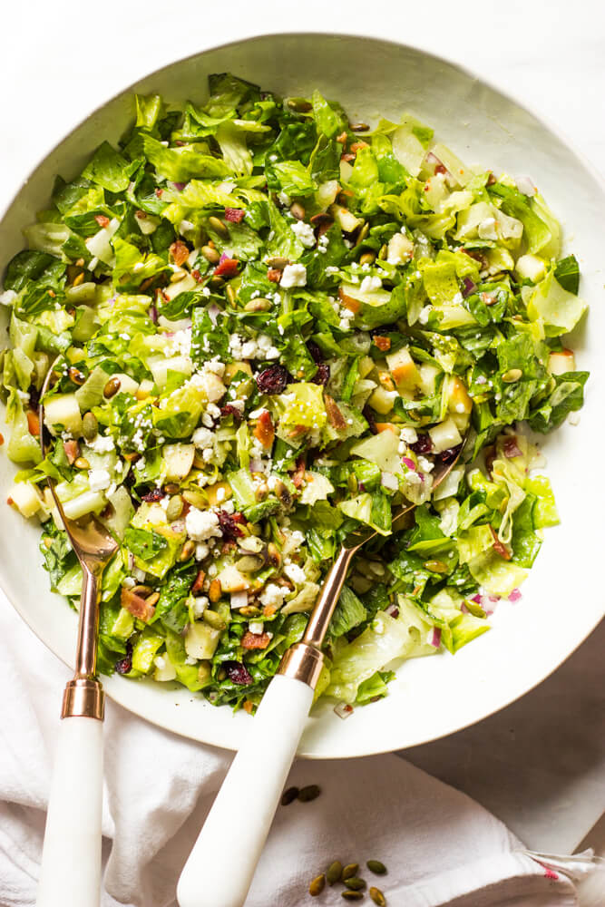 Image for Fall Green Salad with Honey Apple Cider Dressing