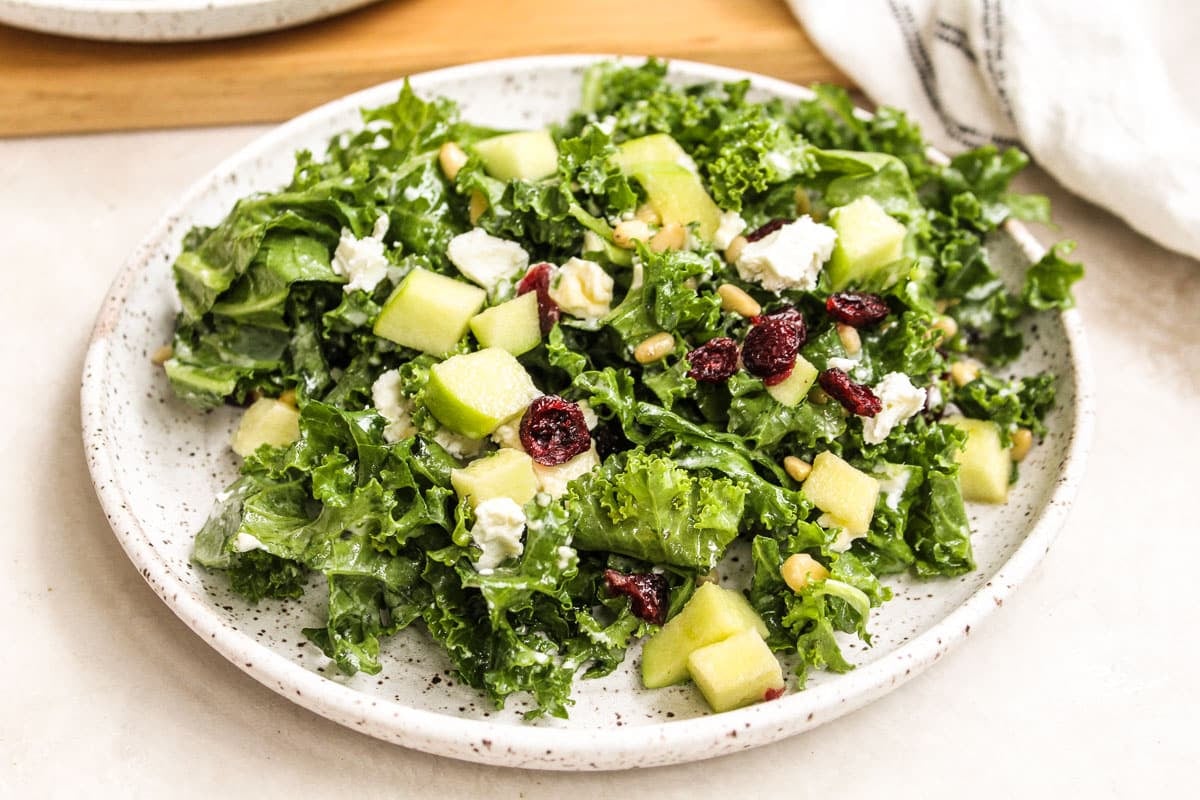 Image for Easy Kale Salad with Honey Lemon Dressing