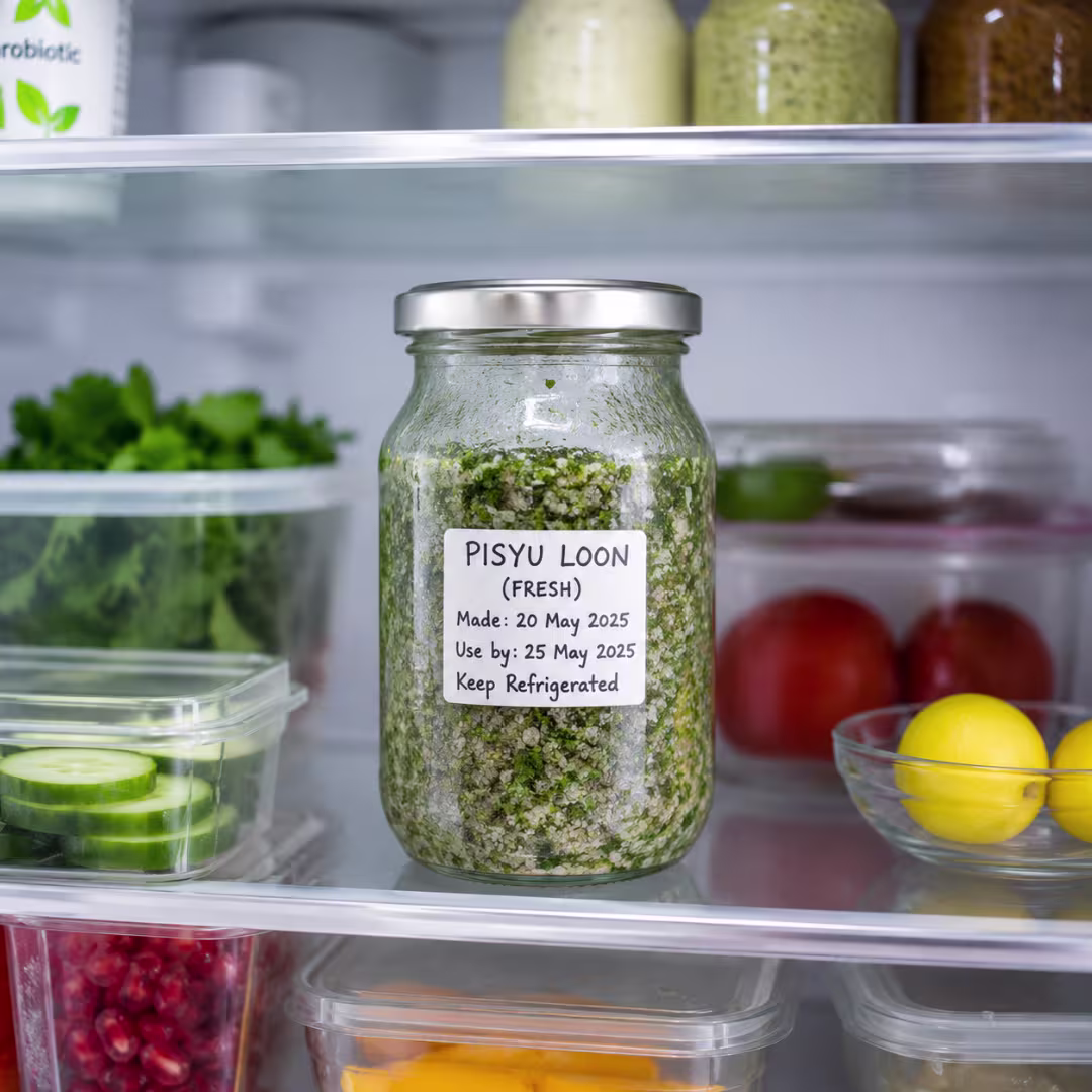 Fresh Pisyu Loon stored in the refrigerator